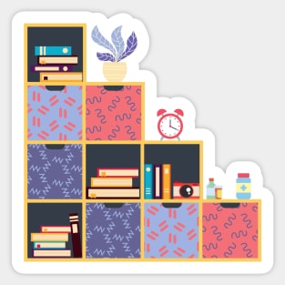 The Bookshelf Sticker